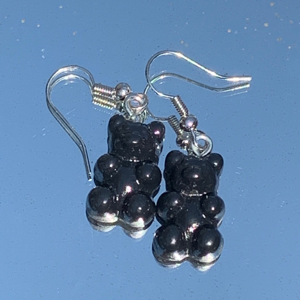 Black Gummy bear Earrings